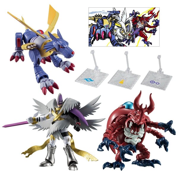 Bandai Shokugan, Candy Toy, Shodo, Shodo Digimon 2 [120380] (Complete Set), Digimon Adventure:, Bandai, Action/Dolls